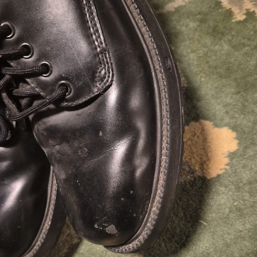 Skechers Men's Black Lace-Up Oxford Shoes